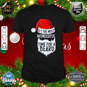 Funny Santa Bearded Christmas Santa Claus Beard Lovers Premium shirt