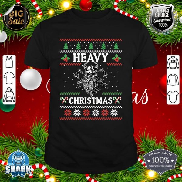 Heavy Christmas Viking and Metal Christmas Skull shirt