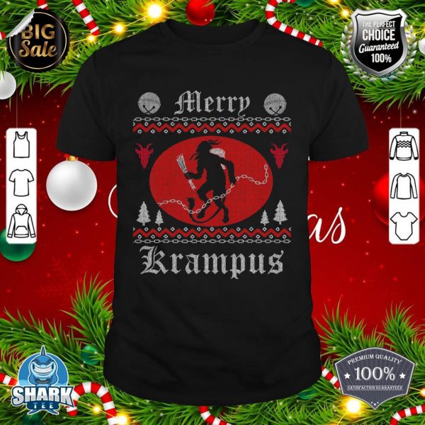 Merry Krampus Christmas Xmas Horror Ugly Sweater Evil Pajama shirt