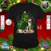 Funny Boston Terrier Christmas Tree Light Pajama Dog Xmas shirt