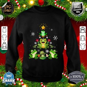 Cute Frog Christmas Tree Decor Xmas Tree sweatshirt