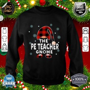 The PE Teacher Gnome Funny Matching Pajama Group Christmas sweatshirt