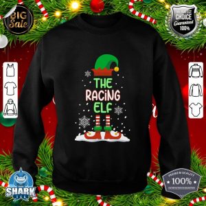 The Racing Elf Funny Family Matching Christmas Pajama sweatshirt