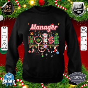 Christmas Manager Nurse Reindeer Xmas Ornament Sweater Ugly sweatshirt