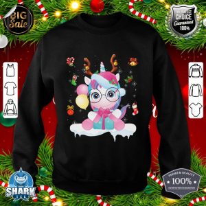 Nice Unicorn Santa Elf Christmas Ugly Sweater Merry Xmas Costume sweatshirt