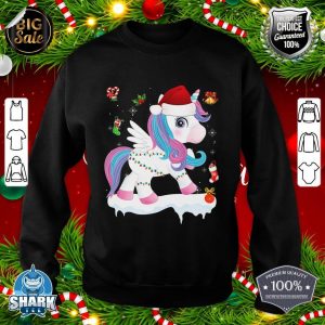 Unicorn Santa Elf Christmas Ugly Sweater Merry Xmas Costume sweatshirt