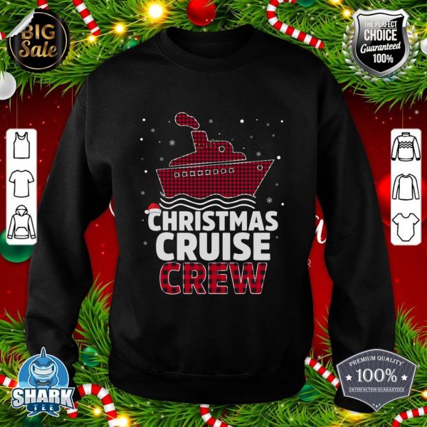 Christmas Cruise Crew Buffalo Santa Hat Christmas party sweatshirt