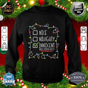 Funny Christmas Christmas Lover Tee, Naughty List sweatshirt