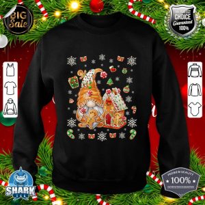 Gingerbreadman Gnomie Cute Pattern Family Christmas Gnome sweatshirt