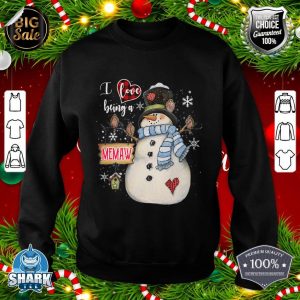 I Love Being A Memaw Snowman Grandma christmas sweatshirt