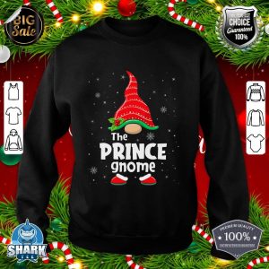Prince Gnome Matching Family Group Christmas Party Pajama sweatshirt
