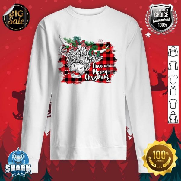 Have a Mooey Christmas Merry Xmas Highland Cow sweatshirt