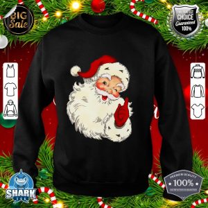 Cool Vintage Christmas Santa Claus Face sweatshirt