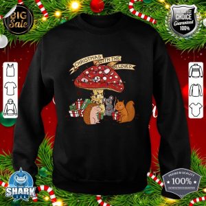 Christmas Mushroom Xmas Lighting Christmas with The Beloved sweatshirt