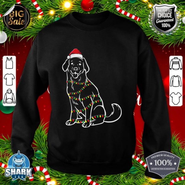 Golden Retriever Christmas Tree Lights X-Mas Cute Dog Puppy sweatshirt