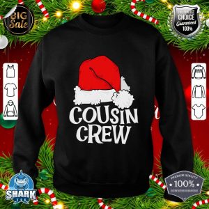 Cousin Crew Family Group Matching Christmas Pajama Party sweatshirt