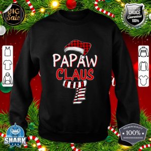 Grandpa Christmas Santa Claus Red plaid Shirt, Papaw Claus T-Shirtsweatshirt