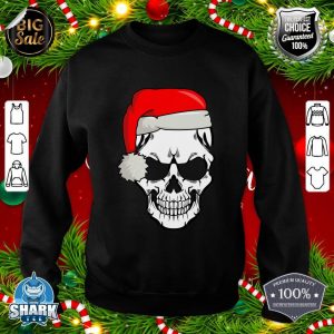 Christmas Skeleton Skull with Christmas Cap sweatshirt