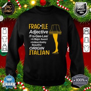 Leg Lamp Fragile Definition Funny Major Award Christmas sweatshirt