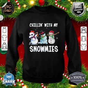 Chillin With My Snowmies Family Pajamas Snowman Christmas sweatshirt