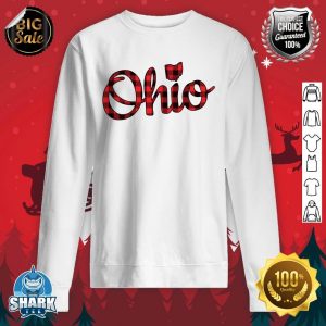 Ohio Buffalo Plaid Christmas Ohio Pride Buckeye State sweatshirt