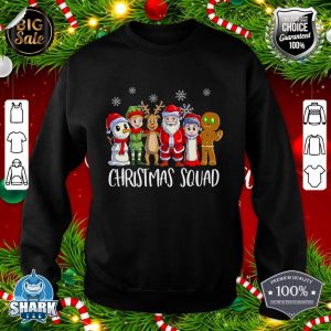 Family Matching Christmas Squad Santa Reindeer Elf Santa sweatshirt