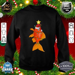 Goldfish Lighting Xmas Tree Matching Goldfish Christmas sweatshirt