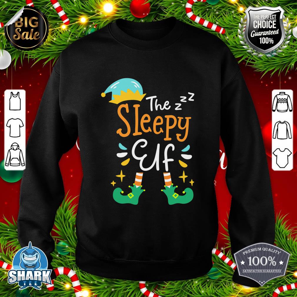 Sleepy Elf Christmas Matching Family sweatshirt