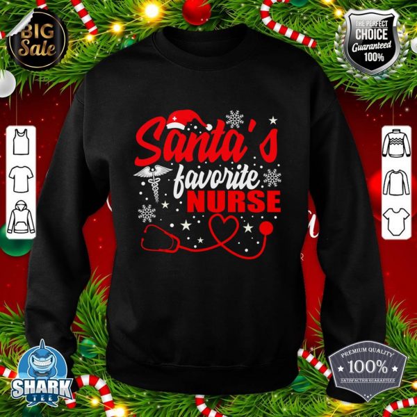 Santas Favorite Nurse Christmas sweatshirt