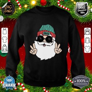 Funny Santa Sunglasses Retro Xmas Christmas Pajama Boy Girl sweatshirt