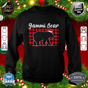 Christmas Gammi Bear Christmas Red Plaid Buffalo Family sweatshirt