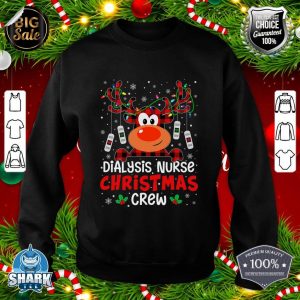 Dialysis Nurse Christmas Crew Cute Reindeer Love Nurse Life sweatshirt