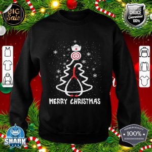 Nurse Christmas Reindeer Stethoscope Nursing shirt RN LPN sweatshirt