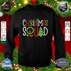 Christmas Squad Funny Xmas Tree Family Matching Pajamas Boys sweatshirt