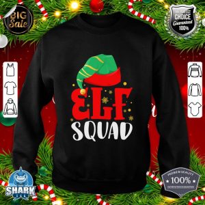 Elf Squad Family Group Matching Christmas Pajama Party sweatshirt