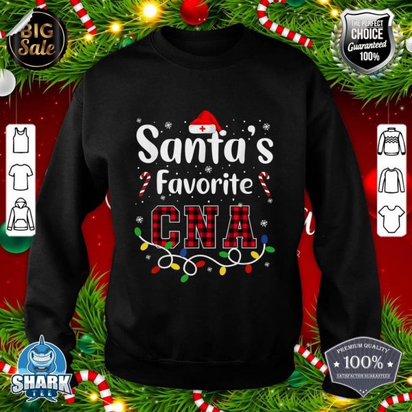 Santa's Favorite CNA Certified Nursing Assistant Nurse X-mas sweatshirt