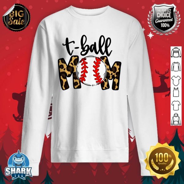 T-Ball Mom Leopard Tee-Ball Mama sweatshirt
