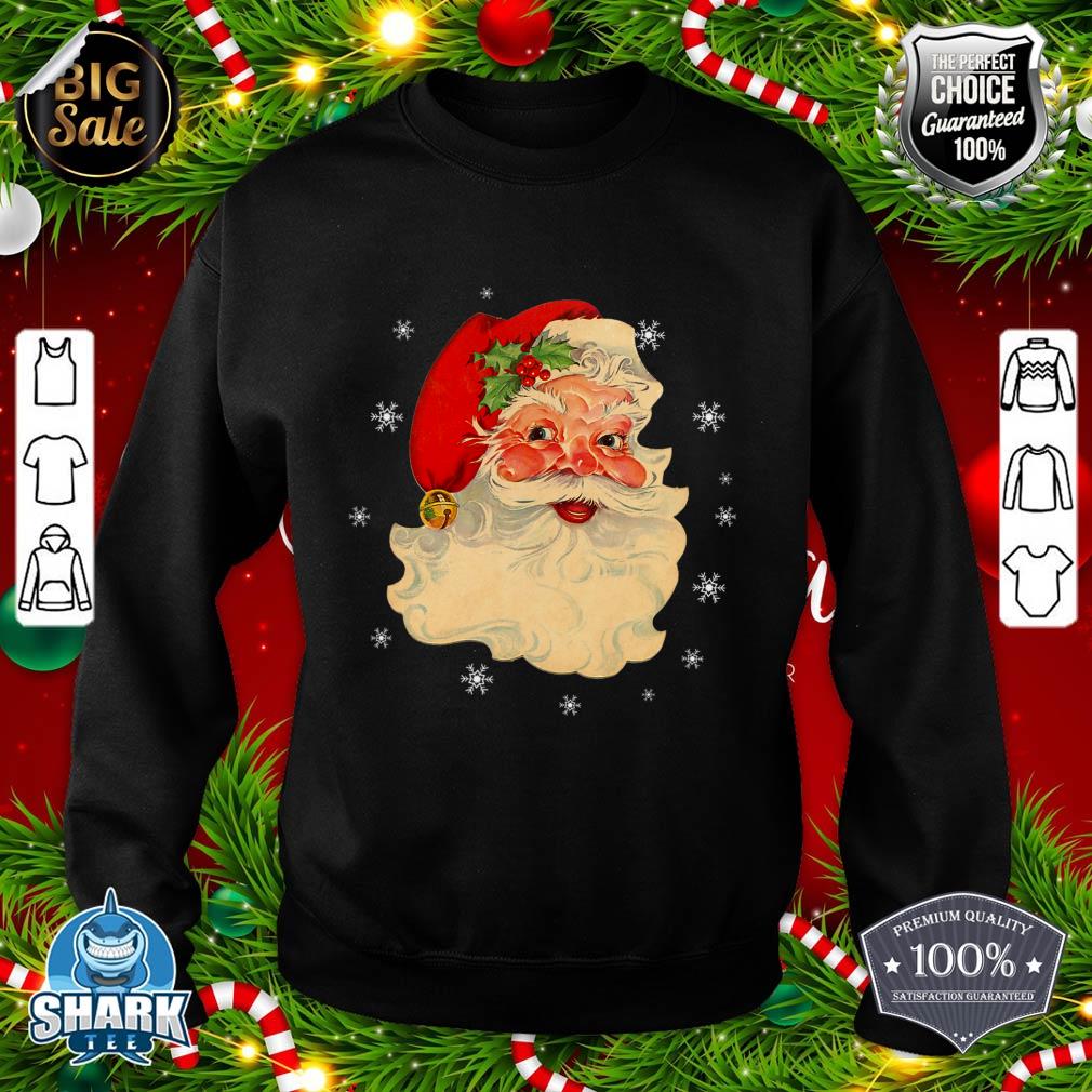 Cool Vintage Christmas Santa Claus Face Gifts Xmas Holiday sweatshirt