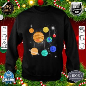 Solar System Space Planets Christmas Decorations sweatshirt