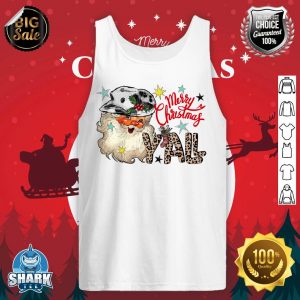 Santa Claus Merry Christmas Y'all Western Country Cowboy tank-top