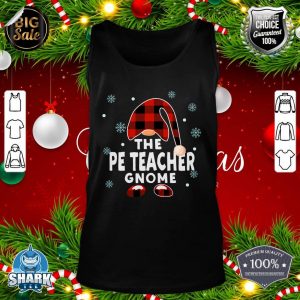 The PE Teacher Gnome Funny Matching Pajama Group Christmas tank-top