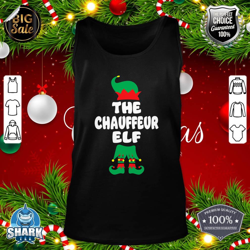 Chauffeur Elf Matching Family Christmas Group Funny Pajama tank-top