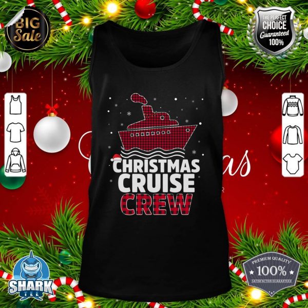 Christmas Cruise Crew Buffalo Santa Hat Christmas party tank-top