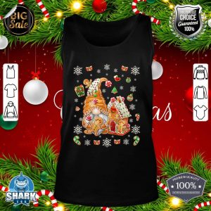 Gingerbreadman Gnomie Cute Pattern Family Christmas Gnome tank-top