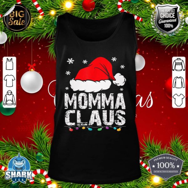 Momma Claus Christmas Pajama Family Matching Xmas tank-top