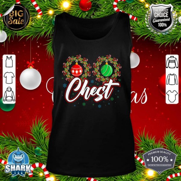 Chest Nuts Christmas Funny Matching Couple Chestnuts tank-top