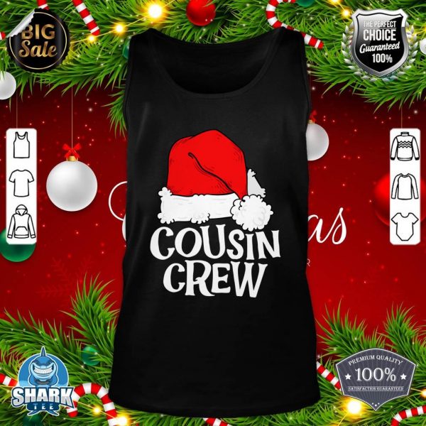 Cousin Crew Family Group Matching Christmas Pajama Party tank-top