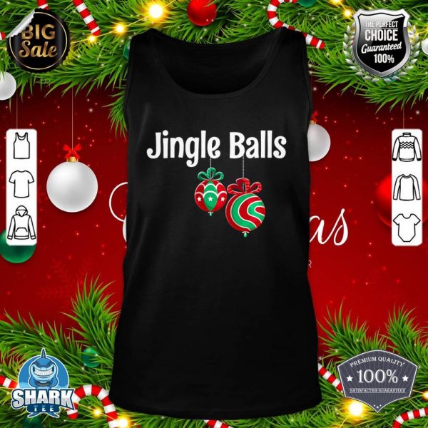 Jingle Balls Tinsel Tits Funny Couple Christmas Tinsel Tits tank-top