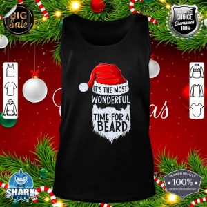 Funny Santa Bearded Christmas Santa Claus Beard Lovers tank-top