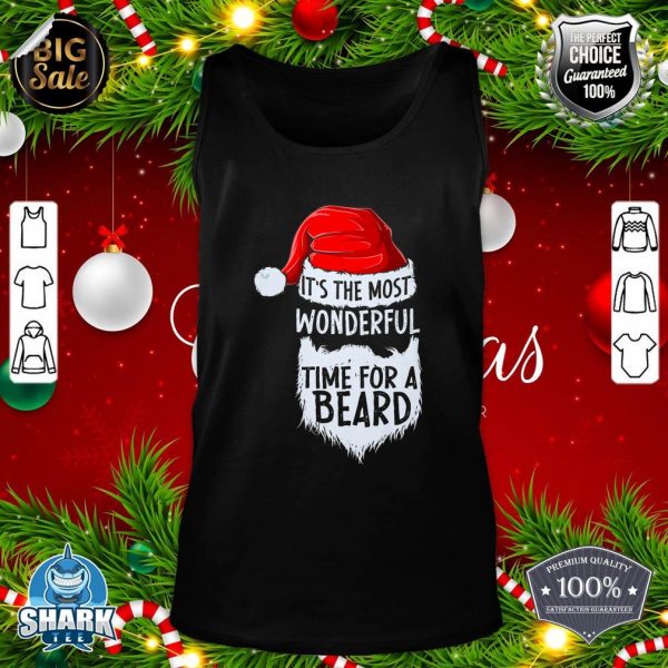 Funny Santa Bearded Christmas Santa Claus Beard Lovers Premium tank-top